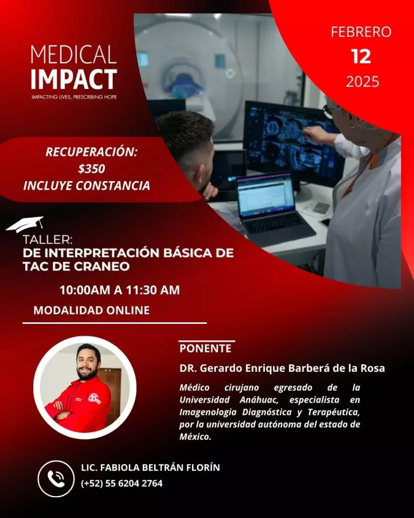 Taller de interpretación basica de tac de craneo