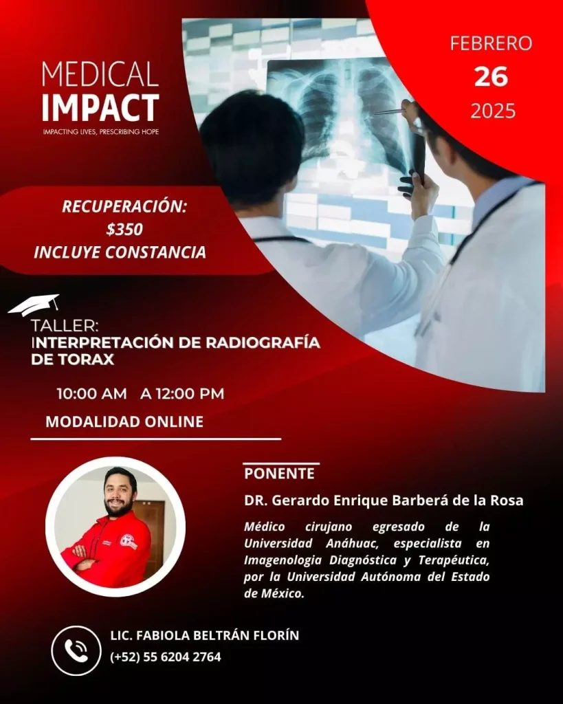 Taller de toma de interpretación de radiografía de tórax